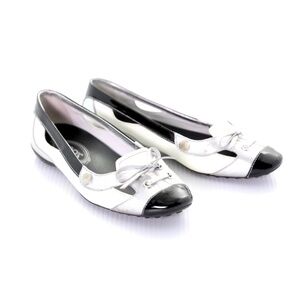 Tod’s Patent Leather Lace Up Ballet Driving Flats Shoes Womens 6.5M/36.5 Italy